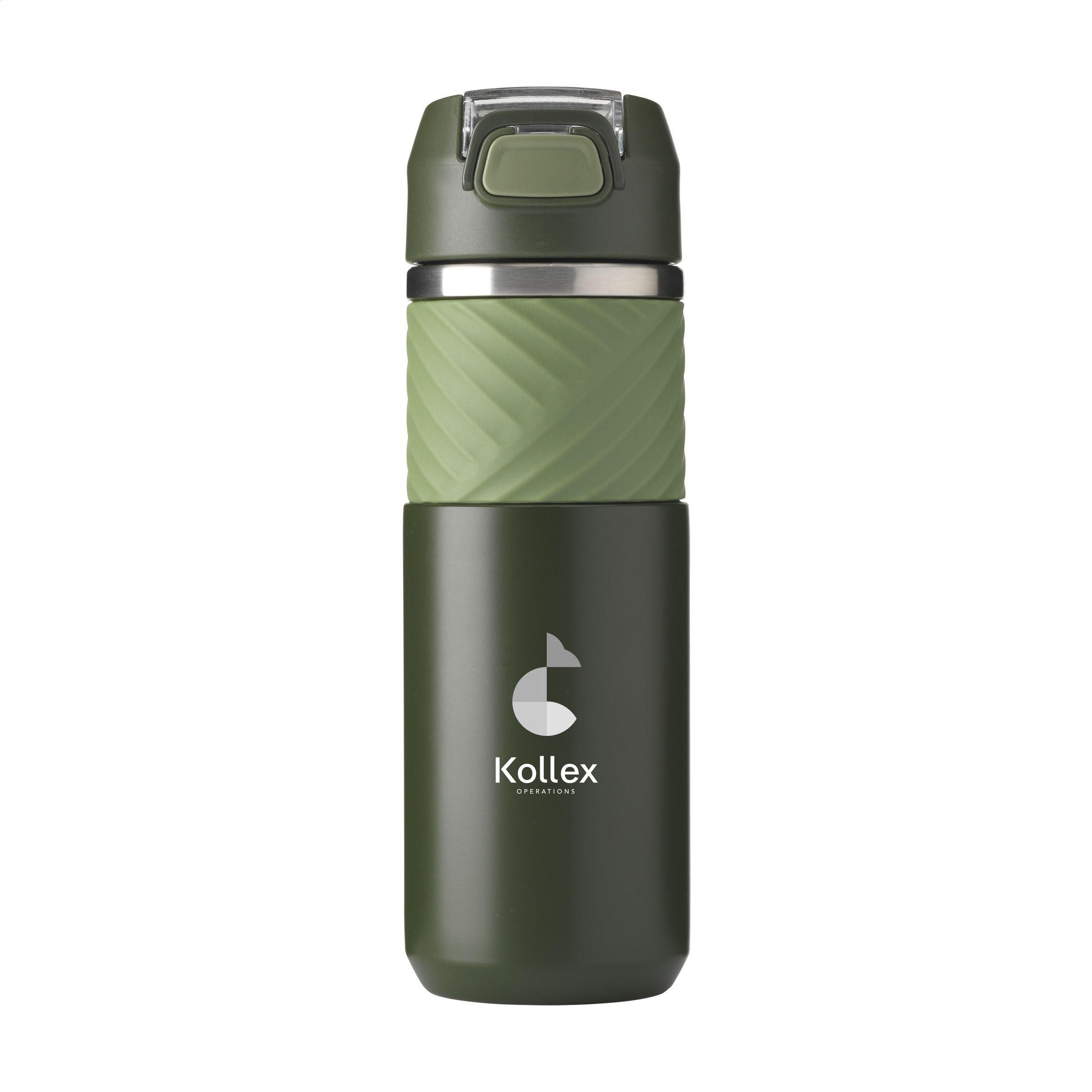 Dubbelwandige, inklapbare drinkfles, 500 ml
