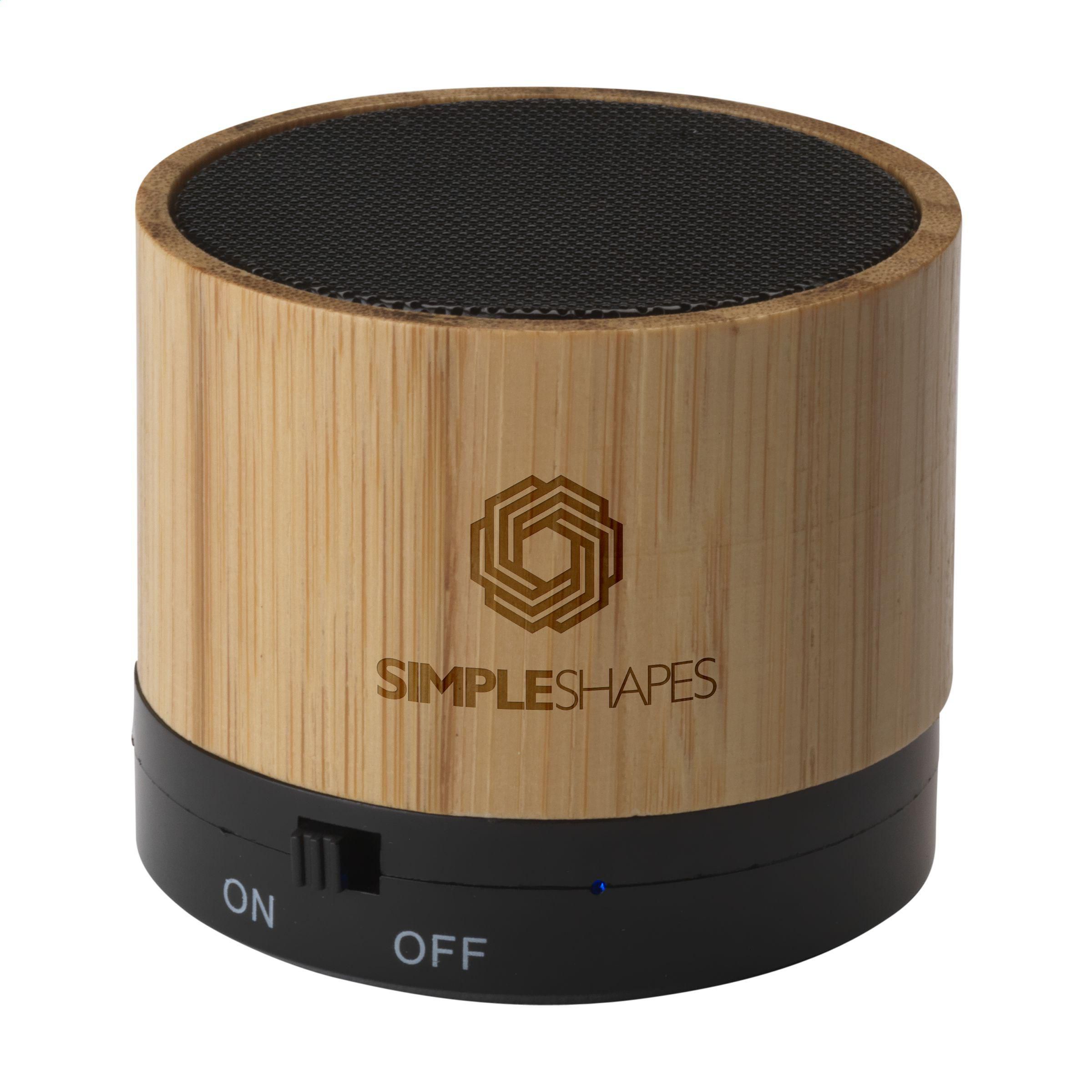 Compacte draadloze speaker in FSC-bamboe