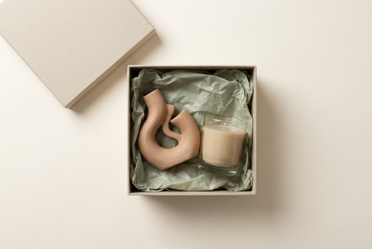 Premium relatiegeschenken: giftbox, designobject en geurkaars
